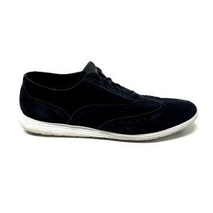 Cole Haan 8.5 Womens Grand Os Black White Suede Wingtip Oxford Shoes W05595